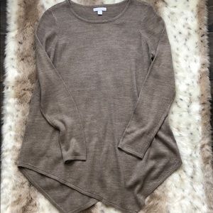 Asymmetrical hem sweater
